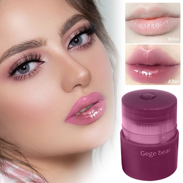 XWSHYW Lápiz Labial Brillo de Labios Hidratante Durante La Noche, Lápiz Labial y Mascarilla Facial, Hidratación Duradera Durante 12 Horas y Exfoliación de Labios