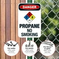 thumbnail image 4 of Propane No Smoking Sign, OSHA Danger Sign,, 4 of 8
