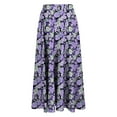 thumbnail image 5 of Viikei Womens Skirts Clearance Summer Maxi Skirt,Women's Casual Flowers Printed A-line Elastic Waist Skirt Blue XXL, 5 of 6