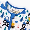 thumbnail image 4 of PatPat Baby Boy Pajamas Viscose from Bamboo 2-Way Zip Fold-Over Foot Cuffs 2Pack Baby Sleepers, 4 of 10