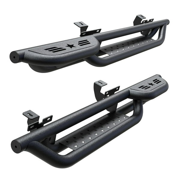 6" Drop Running Boards for 2007-2018 Jeep Wrangler JK 2 Door Side Step Nerf Bars