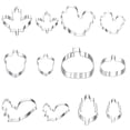thumbnail image 1 of Bearachild Paquete de 12 moldes antiadherentes para galletas DIY de Acción de Gracias, molde de acero inoxidable para galletas y Fondant, accesorio de Herramientas y accesorios para hornear A Bearachild HA008949-01, 1 of 6