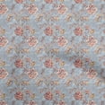 thumbnail image 1 of oneOone Cotton Cambric Grayish Blue Fabric Batik Quilting Supplies Print Sewing Fabric By The Yard 42 Inch Wide, 1 of 5