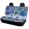thumbnail image 2 of Jiueut Boho Mandala Flower Print Car Seat Covers, 4 PCS Easy to Clean Auto Front and Back Seat Protection Breathable Car Seat Covers Universal Fit for Car, Truck, SUV, Vans, 2 of 7