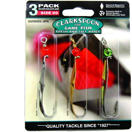 UPC: 0046837100810 | Clarkspoon Fishing Lure 00RBMS-3PK Size 00 SS Hk 2  2/0