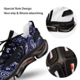 thumbnail image 7 of Paisley Pattern Blue Walking Shoes for Men Woman Lightweight Tennis Fashion Elastic Sports Shoes Cushion Basketball Shoes, 7 of 7