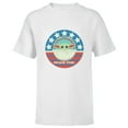 thumbnail image 1 of Star Wars The Mandalorian the Child Snack Time Americana - Short Sleeve T-Shirt for Kids - Customized-White, 1 of 5