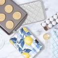 thumbnail image 5 of Yayeee Pot Holders Kitchen Heat Resistant with Pocket 7"x9.8" Cotton Oven Cooking Hot Pads, Light Blue Lemon, 5 of 7