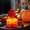 Orange, variant on YIMWNYI Skeleton Electronic Candle Light, Halloween Decorations, Party Props, Unique Table Centerpiece, Ideal for Photo Background, Festive Home Decor, Perfect Halloween Gift
