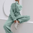 thumbnail image 2 of WILLBEST Outfits for Women Women's Two Piece Outfit Long Sleeve Crewneck Pullover Tops Sweatsuits Tracksuit, 2 of 3