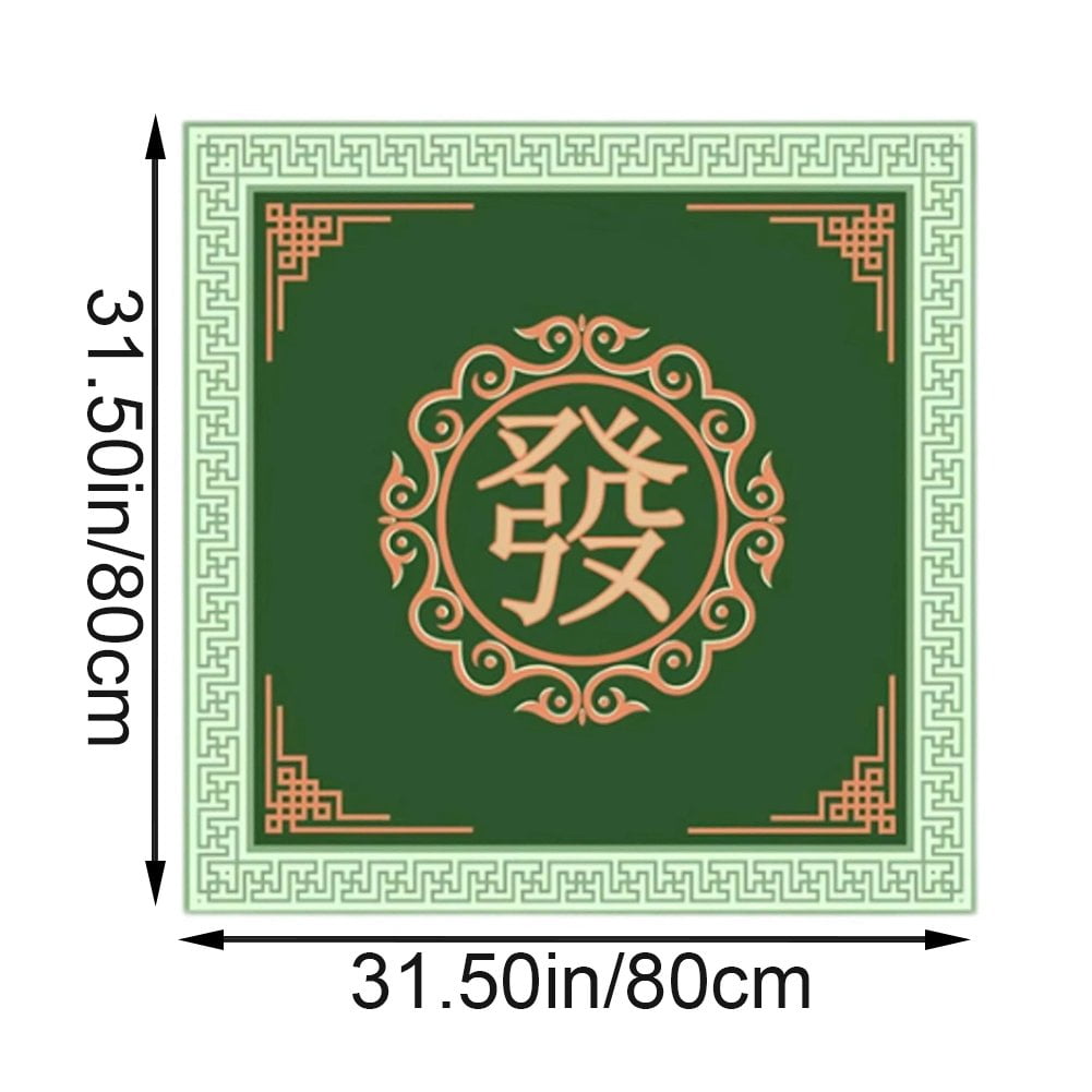 Slccxzc Mahjong Mat, Anti Slip and Noise Reduction Mahjong Table Cover Portable Game Mat for Mahjong, Poker, Card, Board & Tile Games