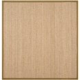thumbnail image 2 of Safavieh Natural Fiber Collection NF115G Border Herringbone Seagrass Area Rug, 8' x 8' Square, Olive, 2 of 5