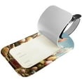 thumbnail image 2 of Square 2Pack PU Leather Easter Rabbit Cruise Luggage Tag with Privacy Cover and Name ID Tag for Travel Handbags Backpacks Luggage Tags, 2 of 6