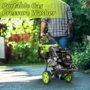 4200PSI Pressure Washer 4.0GPM Gas Power Washer 209CC Gas Powered Washing Machine Commercial High Pressure Washer with 25ft Hose&4 Nozzles for Patio Garden Yard Vehicle