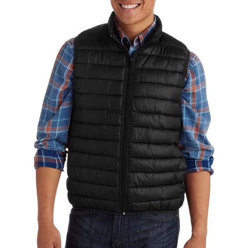 Big Men's Packable Faux Down Vest - Walmart.com