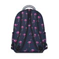 thumbnail image 3 of "Flamingo Print Backpack for School - Trendy & Waterproof Bookbag for College, High School & Work, Roomy Laptop Bag, Cute Gift for Her or Him", 3 of 6