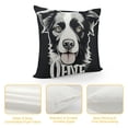 thumbnail image 4 of GOSMITH  Yes I Herd You, Funny Border Collie Throw Pillow, Multicolor, 4 of 5