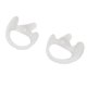 thumbnail image 3 of 2par Audífono Intraural Izquierda y Derecha de Silicona Auriculares Blanco + Negro Pieza de Reemplazo para Micrófonos de Audio SM SunniMix Auricular, 3 of 8