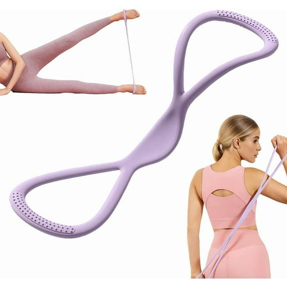 Luminousdo Resistance Bands for Women, Figure 8 Exercise Bands with Non-Slip Handles 15/25/35 lbs for Arm, Back Toning, Yoga, Physical Therapy, Home Gym Workout Equipment