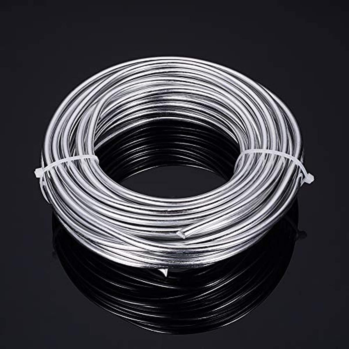 3 Gauge(6mm) Aluminum Wire Black 19 Feet(6m) Bendable Metal