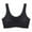 Black, variant on qolati Women's High Support Seamless Sports Bra Push Up V Neck Wirefree Yoga Bra Comfort Wireless Full-Coverages Everyday Wear T-Shirt Bra