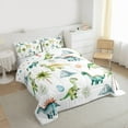 thumbnail image 3 of Castle Fairy Child Kawaii Animal Dino Twin Comforter Sets,Cute Dinosaur Bedding Set, 3 of 8