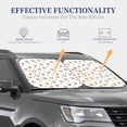 thumbnail image 4 of Windshield Sun Shade, Cute Dog Bone Footprints Foldable Car Sun Shade Windshield For Front, 2 Pieces, 4 of 4
