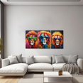 thumbnail image 3 of ZHONGYUTONG Lion Canvas Wall Art 3 Pieces Lion Wearing Glasses Poster Prints Abstract Colorful Animal Paintings Home Decor Framed (20.00" x 28.00" x 3PCS), 3 of 6