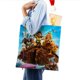 thumbnail image 4 of Noah's Ark Bolso de tela con estampado de lienzo para mujer, bolsa de compras reutilizable y estética, con cremallera interior, regalo para mujer,40*45cm., 4 of 6