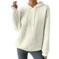 thumbnail image 1 of Womens Hoodies Oversized Hooded Sweatshirt Casual Long Sleeve Drawstring Pullover Tops Apricot Color XL, 1 of 7