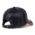 thumbnail image 5 of Fashion Solid Winter Leather Baseball Cap Men Autumn Warm Black Caps Women Bone Masculino Mens Hats And Hats Gorras ,Unique Design, 5 of 7