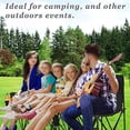 thumbnail image 4 of Sunrise Outdoor Folding Team Sports Bench For 6 Person, W/Cup holder and Carry Bag Black, 4 of 9
