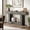Gray, variant on Tribesigns 2-Tier Console Table, 63" Entryway Table, U-Shaped Wood Sofa Table for Living Room, Hallway, Foyer, Gray