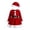Red, variant on XINXIAOO Girls Santa Dress with Christmas Hat Velvet Christmas Outfit for Girls Holiday Cosplay Party Clothes, 2-Piece Set