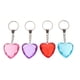 thumbnail image 1 of 4pcs Forma de corazón Llaveros Acrílico Llaveros Hermoso llavero Anillos Clave Colgantes, 1 of 7