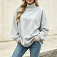 thumbnail image 5 of Azrian Women’s Color Block Sweatshirt,Ladies Contrast Sleeve Pullover Sizes S-3XL, 5 of 6