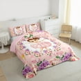 thumbnail image 3 of Castle Fairy Girly Flower Rose 2Pcs Bedding Comforter Set,Ballet Girl Twin Comforter Sets,Kawaii Cute Breathable Bedding Set for Women Girls Children,Breathable Home Decor, 3 of 8