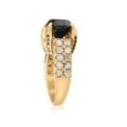 thumbnail image 2 of 5 5/8ct Treated Black & White Diamond Ring 14K Yellow Gold, 2 of 3