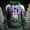 Green, variant on Christmas Hoodies for Men 2025 Trendy 3D Print Santa Claus Graphic Long Sleeve Novelty Funny Casual Sweatshirt