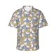 thumbnail image 1 of Fotbe Cute Rabbit Camisa Hawaiana para Hombre Unisex – Camisa Casual de Verano con Botones de Manga Corta de Algodón y Lino,Large, 1 of 7