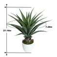 thumbnail image 4 of 27” Agave Artificial Plant With White Pot, 4 of 5