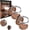 Brown, variant on Foldable Car Door Cup Holder, Universal Clip-On Adjustable Drink Holder with Phone Storage, Space-Saving Automotive Organizer for Water Bottles, Coffee Cups, Tumblers and Road Trips