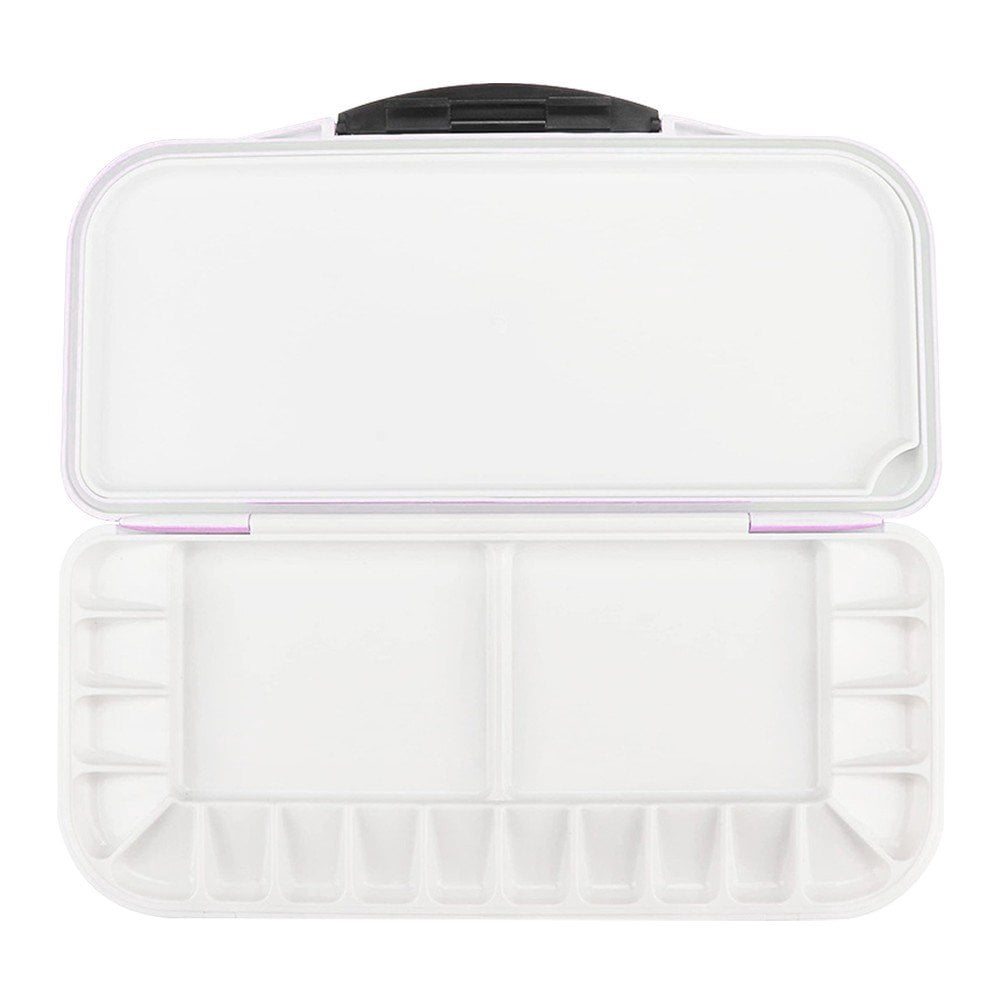 18 Wells Paint Storage Box, Empty Watercolor Palette Folding Paint Case With Cover Painting Palette For Watercolor Gouache Acrylic
