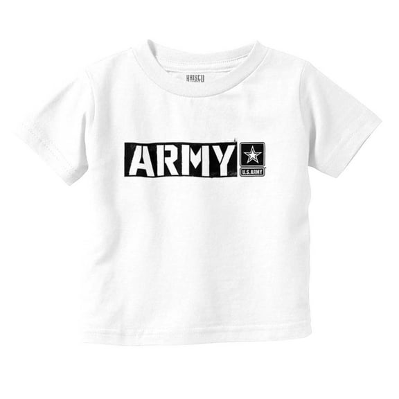 US Army Military Logo PT Training Toddler Boy Girl T Shirt Infant Toddler Brisco Brands 18M