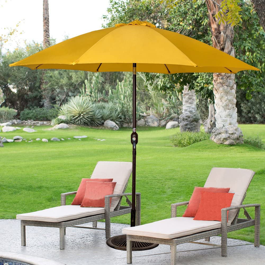 Sundale Outdoor 9 Feet Aluminum Market Umbrella Table Umbrellas With