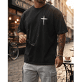 thumbnail image 4 of Jesus Cross Faith Comfort Colors T-Shirt Mens Crew Neck Short Sleeve Christian Graphic Tee, 4 of 5