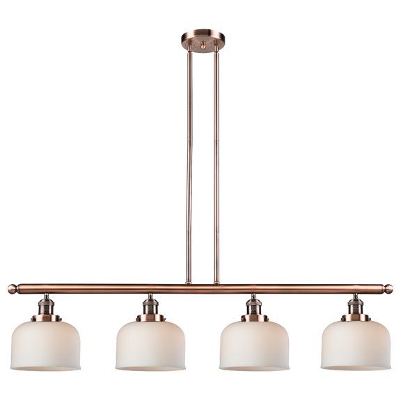 Innovations Lighting 214-S Large Bell Bell 4 Light 53" Wide Commercial Linear Chandelier -