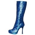 thumbnail image 2 of Ellie Shoes E-421-Zara 4 Knee-High Boot with Glitter Blue / 8, 2 of 8