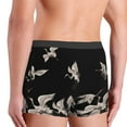 thumbnail image 5 of Kll Japanese White Crane Men'S Cotton Boxer Briefs Underwear-Large, 5 of 9