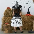 thumbnail image 6 of NIEWTR Halloween Witch Set Cute Girls Kids Girls Trick-Or-Treating Black White Striped Tulle Tutu Dress and Toddler Trick-Or-Treating Outfit for Kids Party, 6 of 9